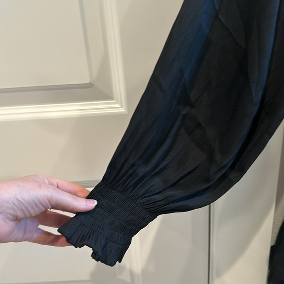 EUC Altar’d State Brand Layered Ruffle Long Sleeve Black Dress LBD Size XL - Picture 10 of 14